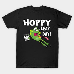 Funny Frog Hoppy Leap Day February 29 Leap Year Birthday T-Shirt